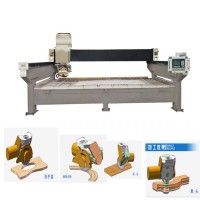 China 5 axis bridge saw stone cutting machine for marble granite quartz